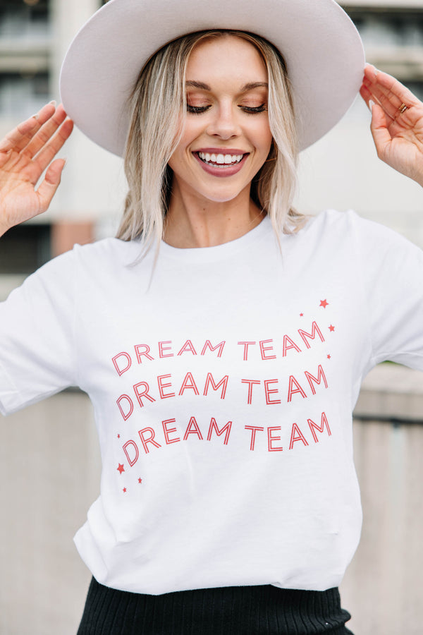 Dream Team White/Red Graphic Tee