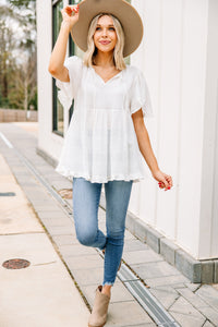 white linen top