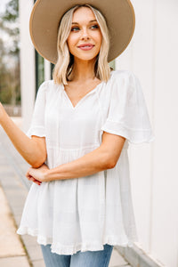 white linen top