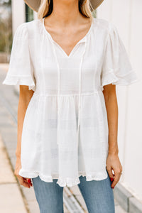 white linen top