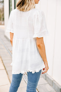 white linen top