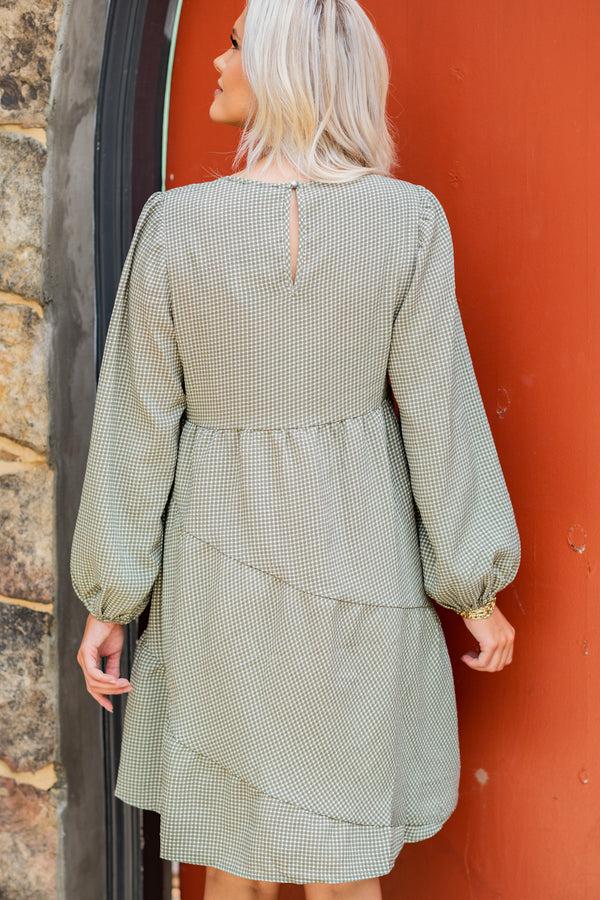 green gingham dresses