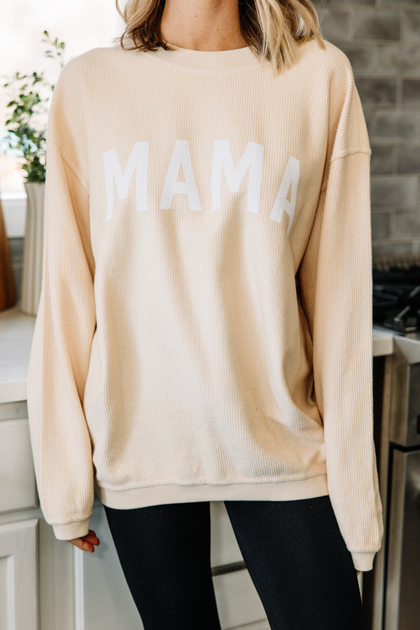 Mama corded sweatshirt Clearance