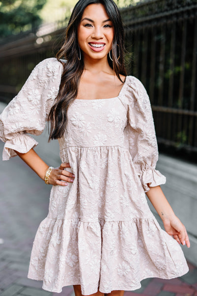Think It Through Mocha Brown Babydoll Dress – Shop the Mint