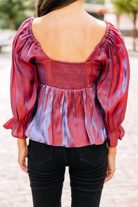 shiny iridescent blouse