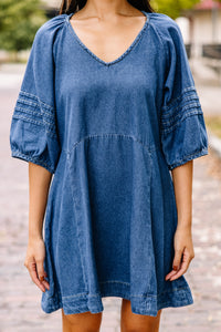 denim babydoll dress