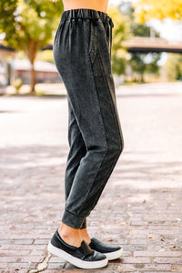 mineral washed joggers