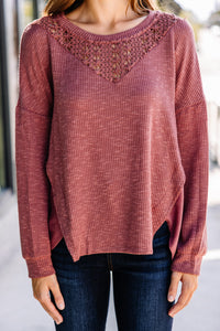 crochet detail sweater