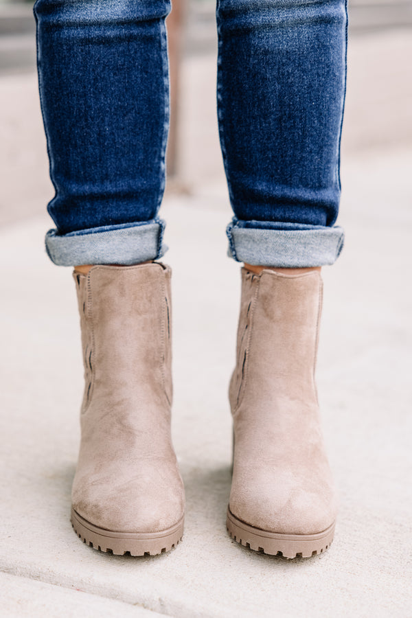 gray booties