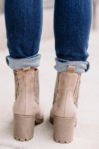 gray booties