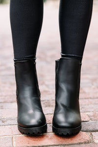Make The Call Black Chelsea Booties