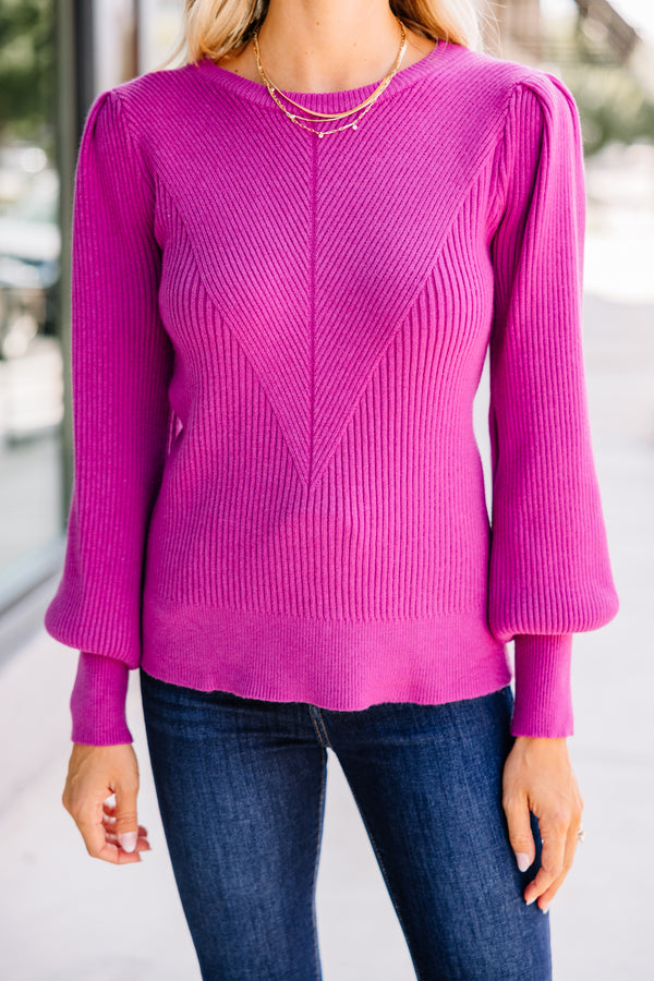 flattering pink sweater