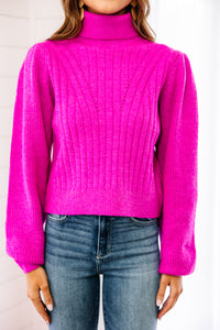 Mood Booster Hot Pink Sweater