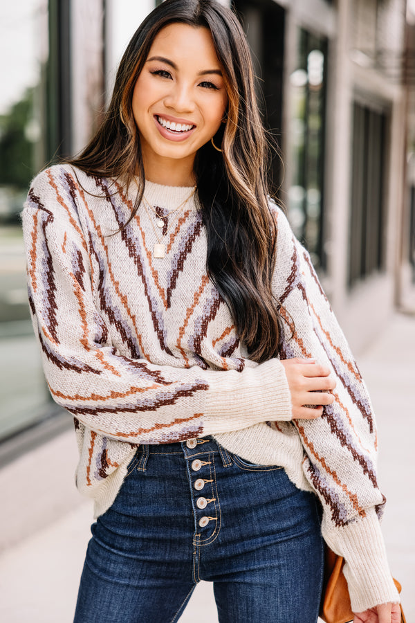 purple chevron sweater