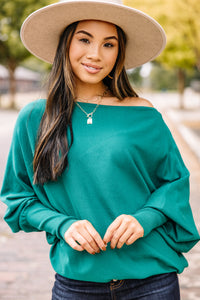 green dolman sweater