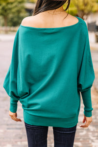 green dolman sweater