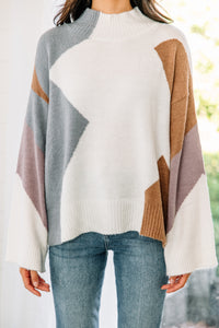 Show You The Ropes Blue Colorblock Sweater