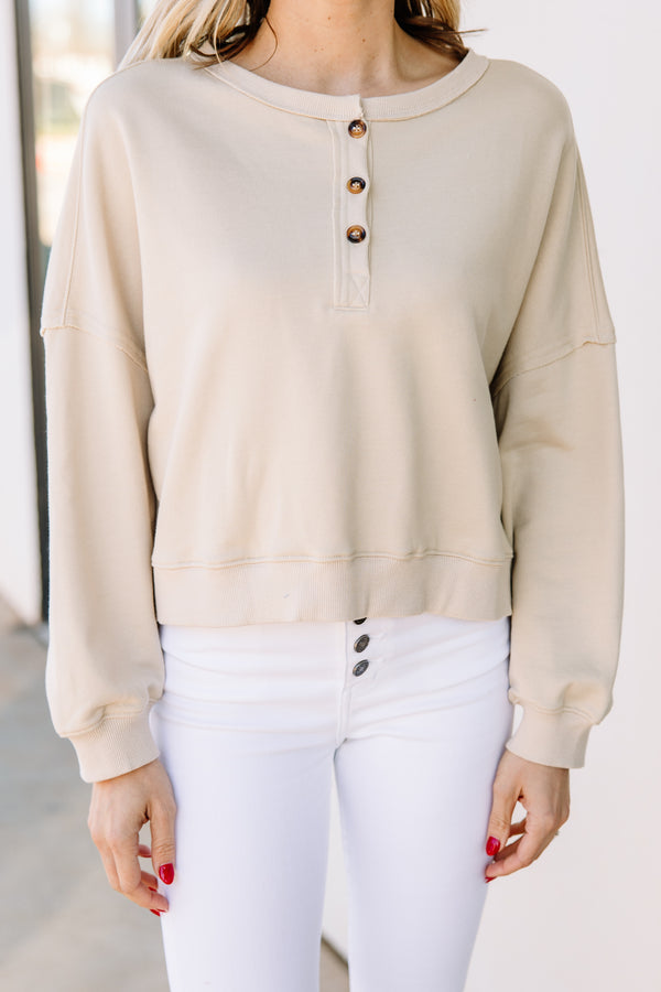 Looking Forward Natural White Pullover
