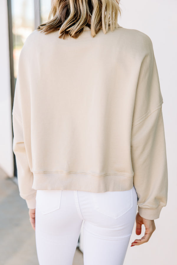 Looking Forward Natural White Pullover
