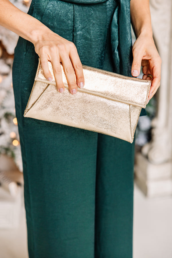 Full Of Life Gold Clutch/Purse
