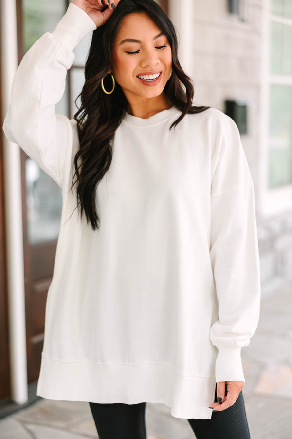 The Slouchy Cream White Pullover