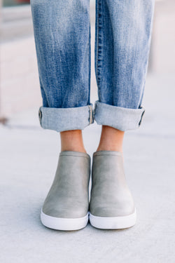 In Good Company Gray Studded Sneakers - Trendy Footwear – Shop the Mint