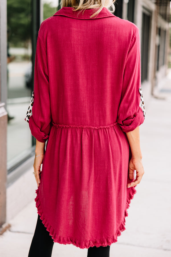 red leopard tunic