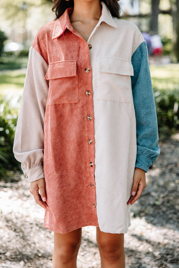Tell Me Everything Rust Brown Colorblock Dress Shop the Mint Tell Me Everything Rust Brown Colorblock Dress Shop the Mint