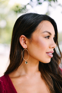 This Is The Time Hematite Gray Gem Earrings