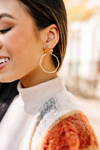 glass hoop earrings