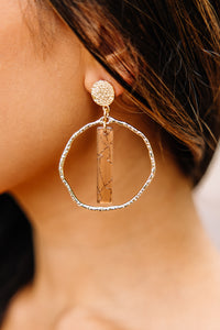 Taylor Shaye Designs: Brown Stick Hoop Earrings