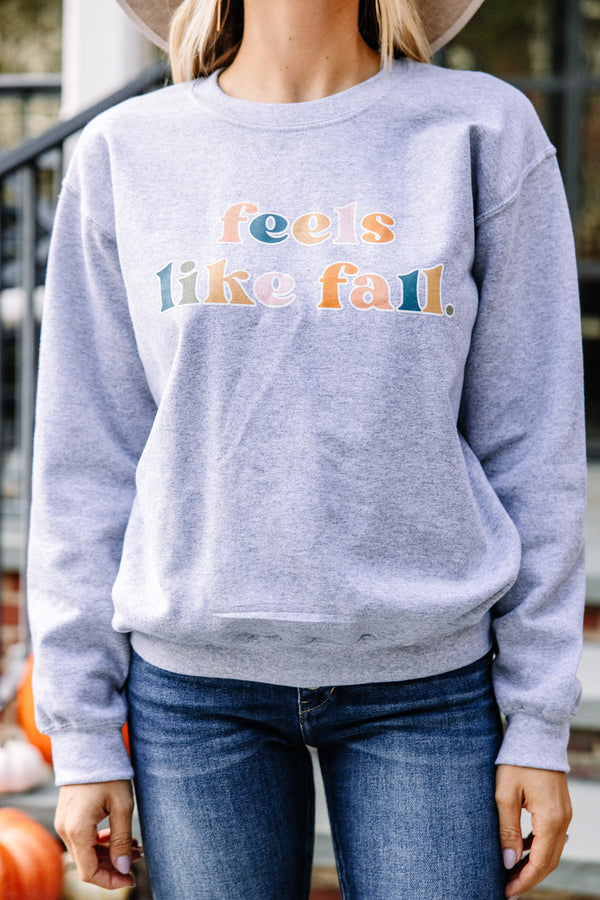 cute fall graphic sweatshirt