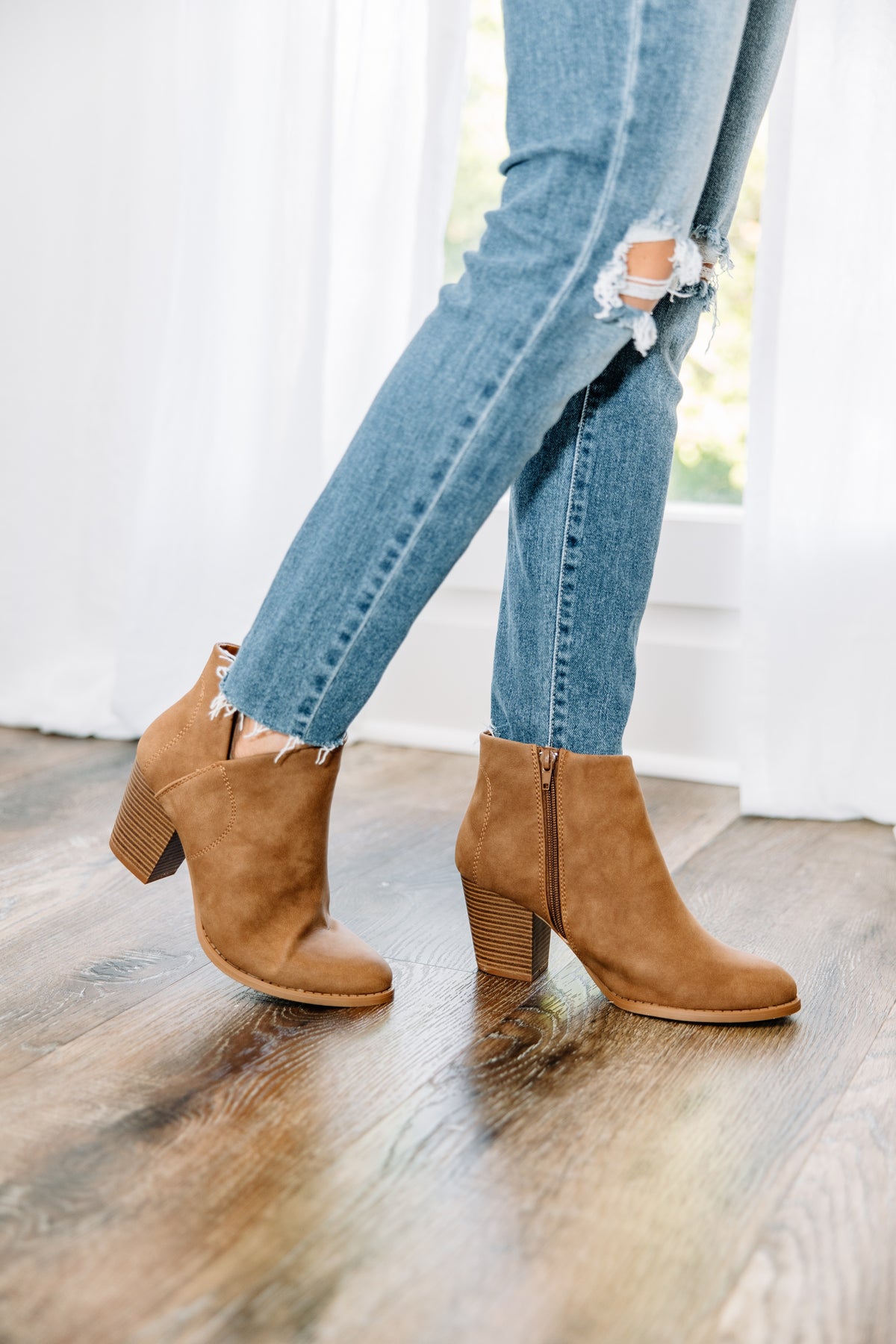 Doing It All Maple Brown Booties – Shop the Mint
