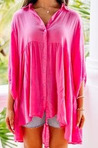Take Me There Bubble Pink Tunic