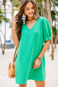 trendy kelly green dress