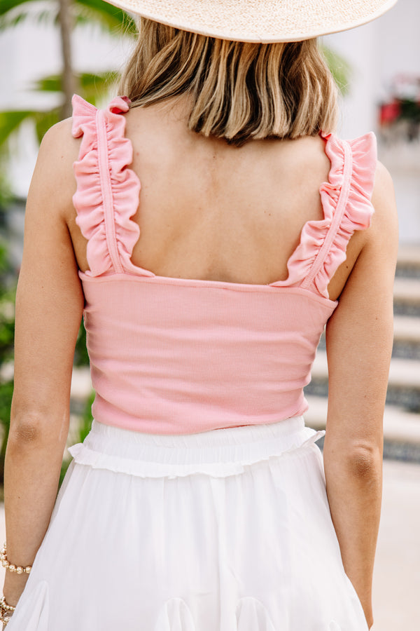 Reach Out Pink Ruffled Bodysuit