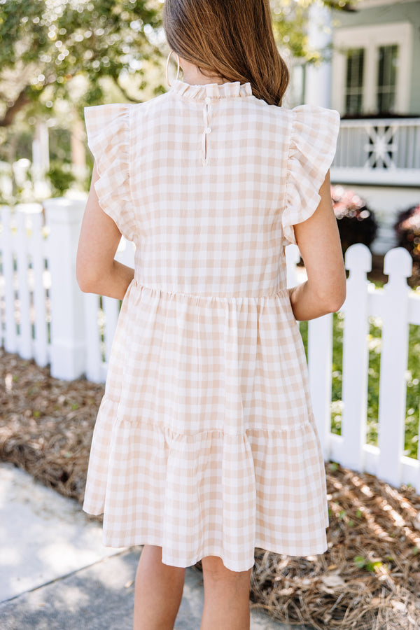 ruffled gingham dress