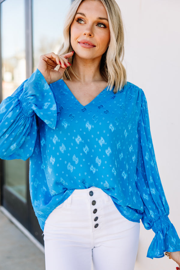 blue teddy bear blouse