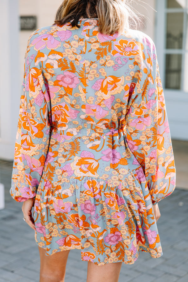 retro floral dress