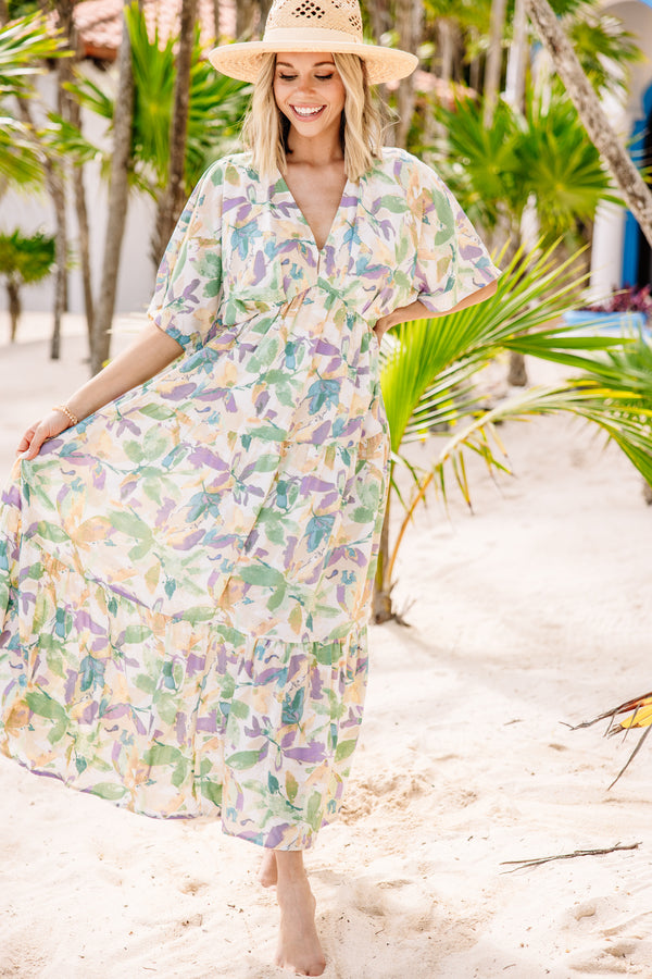 trendy floral maxi dress for women
