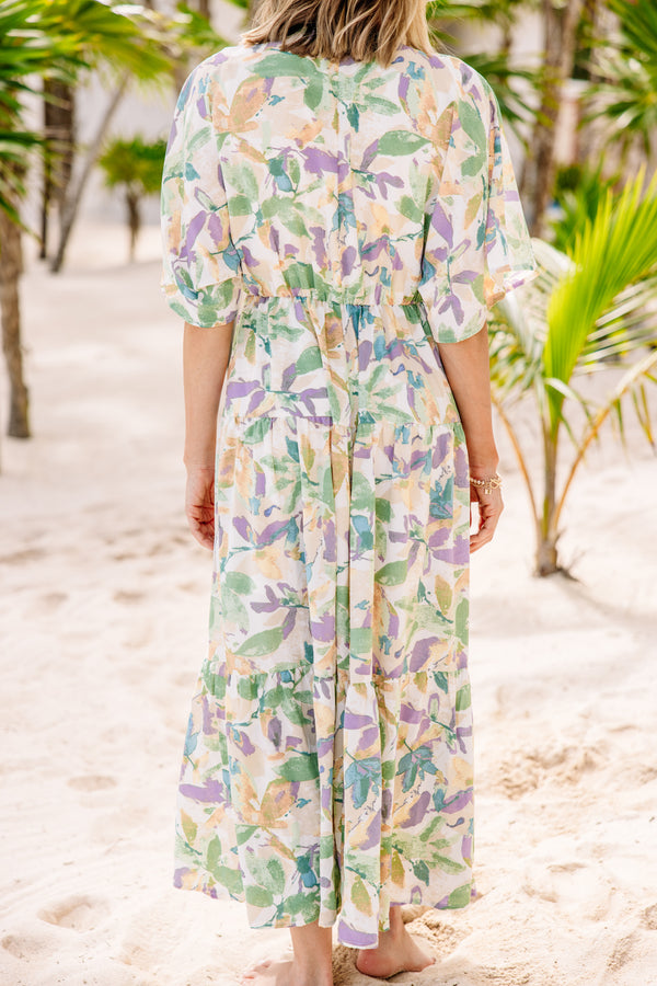 trendy floral maxi dress for women