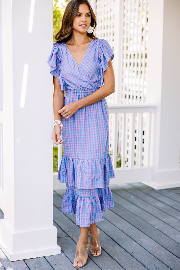 feminine gingham dress