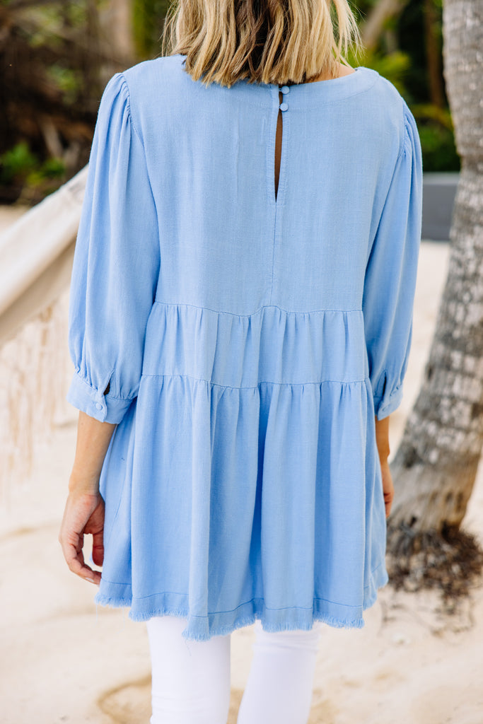 Make You Better Light Blue Tiered Tunic – Shop the Mint