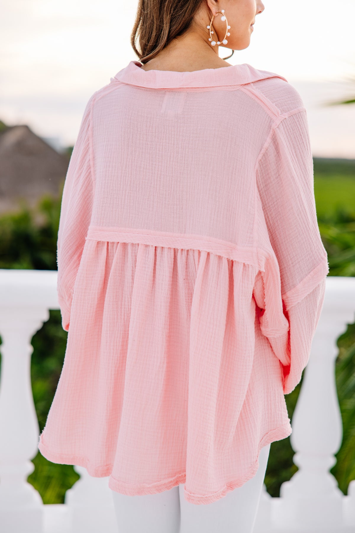 babylclub Babydoll warmer top ピンク Love Life Light Pink Babydoll Top – Shop the Mint