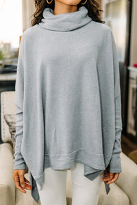 Special Moments Heather Gray Cowl Neck Tunic