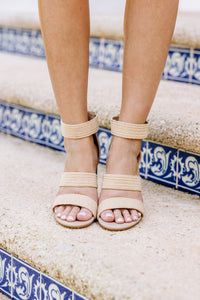 See Where This Goes Beige White Heels – Shop the Mint