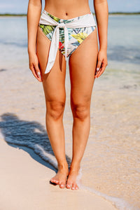 tropical printed bikini bottoms