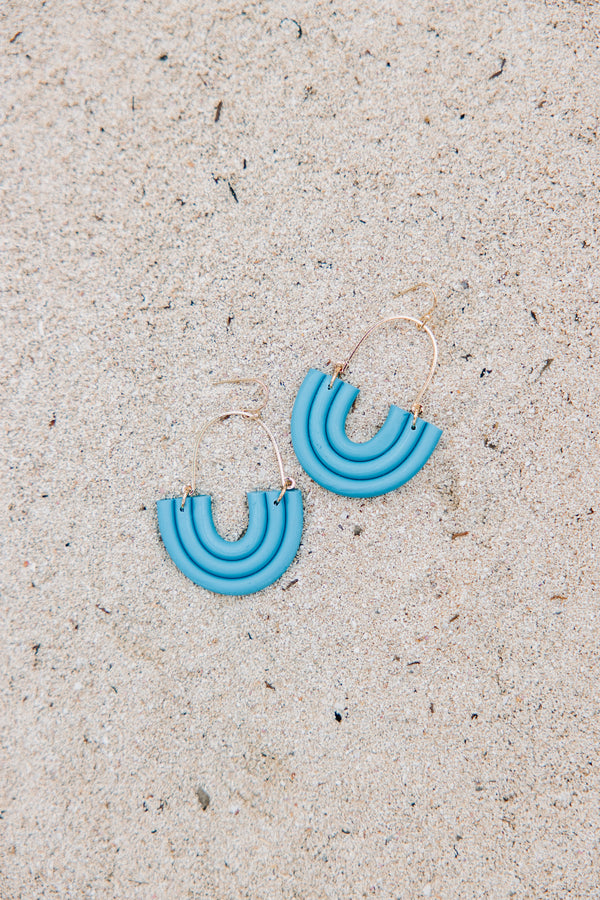 It's Your Turn Turquoise Blue Earrings