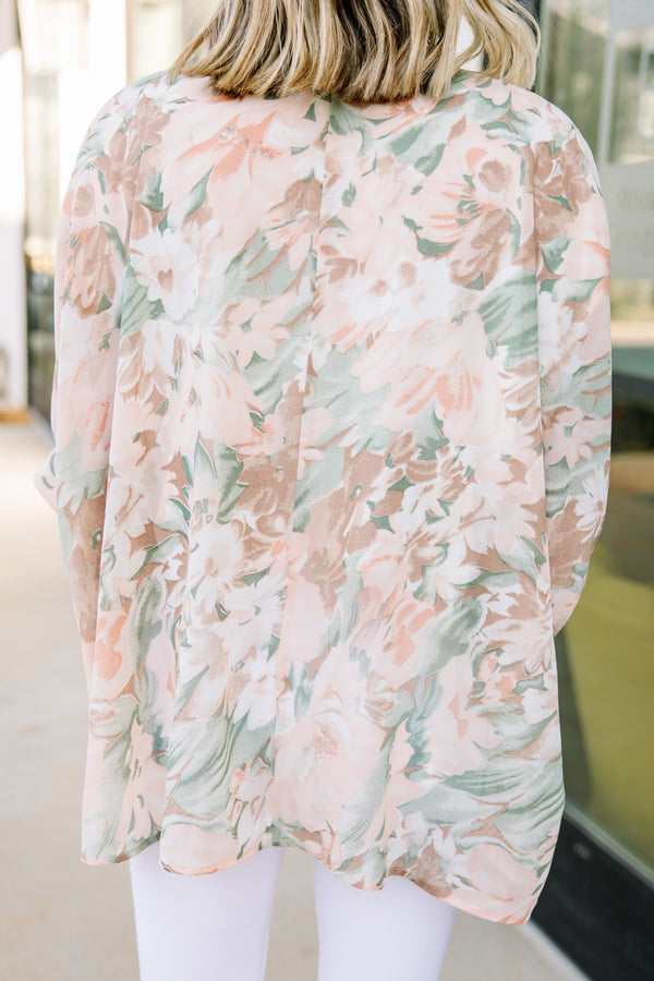 flowy floral blouse