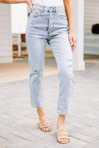 Just The Way You Are Vintage Light Wash Distressed Jeans